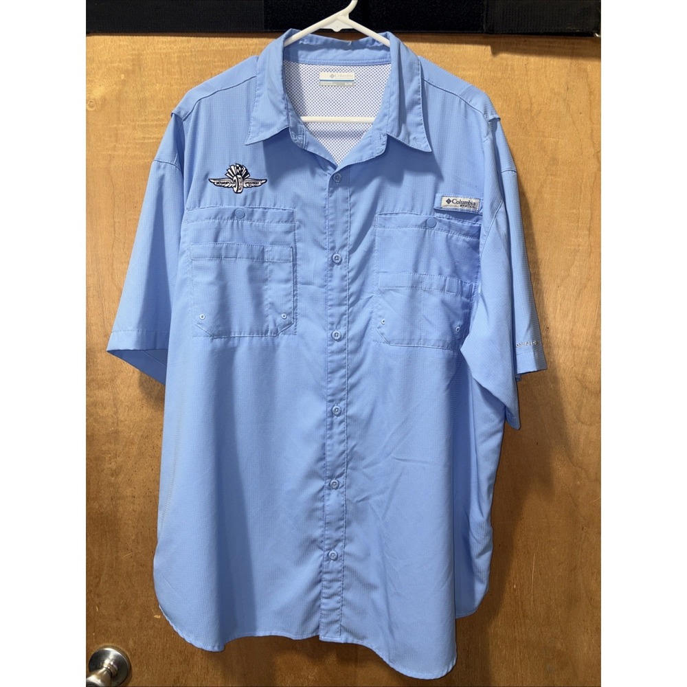 Columbia Men's XL PFG Indianapolis Motor Speedway Vented Fishing Hiking Shirt